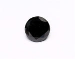 1.82 Carat Natural Black Round Diamond GIA