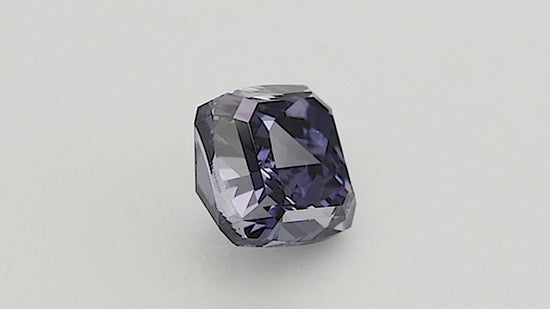 0.21 Carat Fancy Dark Gray Violet Cushion Argyle Diamond VS2 GIA