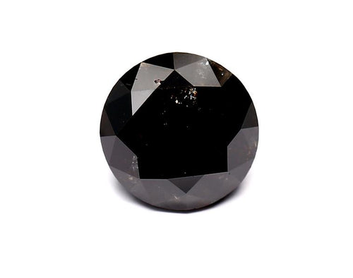 4.11 Carat Black Round Diamond