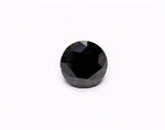 0.82 Carat Natural Black Round Diamond GIA