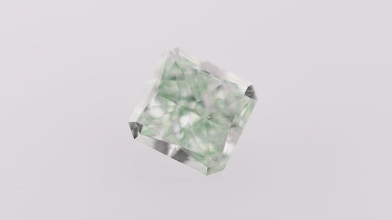 0.54 Carat Fancy Intense Green Radiant Diamond VVS1 GIA