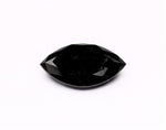 4.38 Carat Natural Black Marquise Diamond GIA
