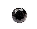 2.62 Carat Natural Black Round Diamond GIA