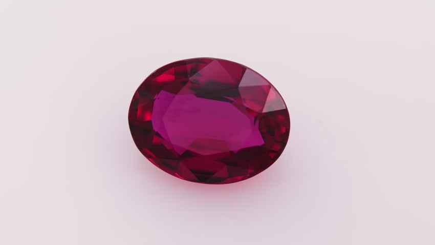 2.03 Carat Red MOZAMBIQUE Oval Ruby CD | LEIBISH