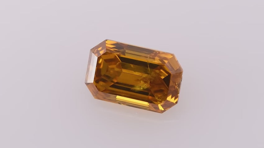 キンセール価格fancy brownish yellow orange 0.53 Carat Fancy Deep Yellow Orange Emerald Diamond (I1) GIA | LEIBISH