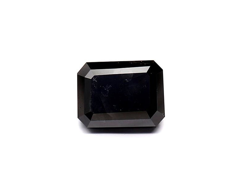 1.55 Carat Natural Black Emerald Diamond GIA