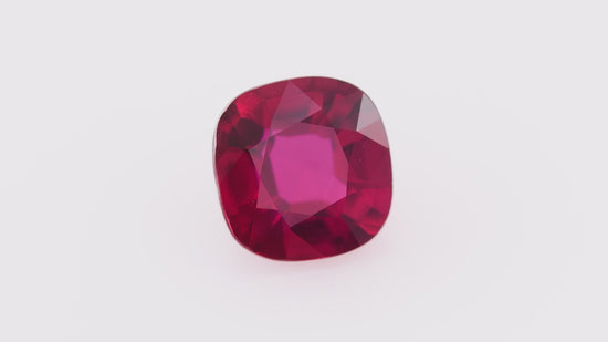1.51 Carat Red MOZAMBIQUE Cushion Ruby CD