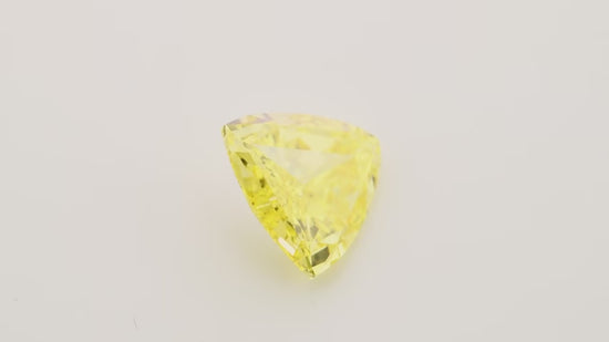 1.01 Carat Fancy Vivid Yellow Triangle Diamond VS2 GIA