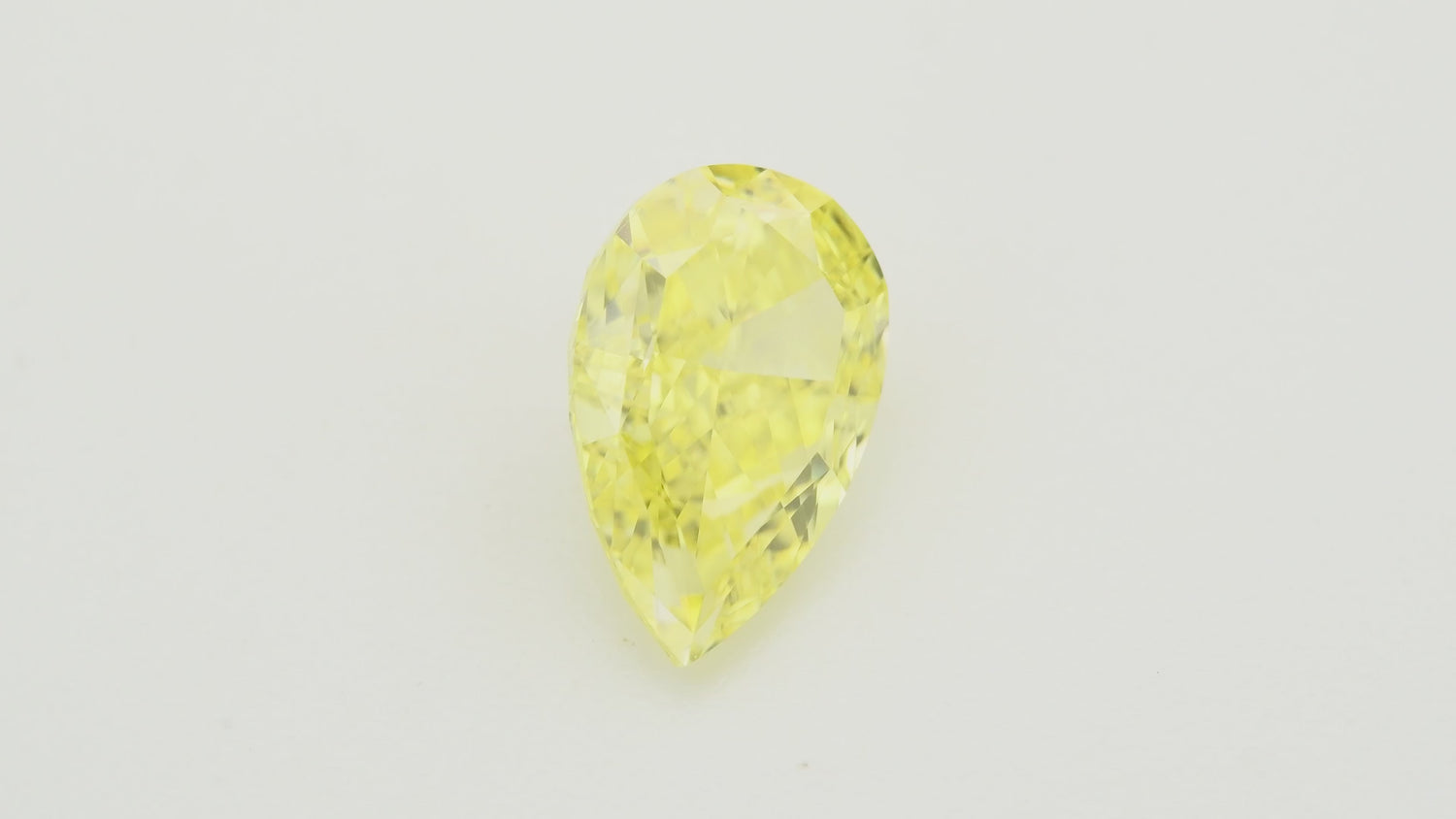 1.50 Carat Fancy Intense Yellow Pear Diamond VVS1 GIA
