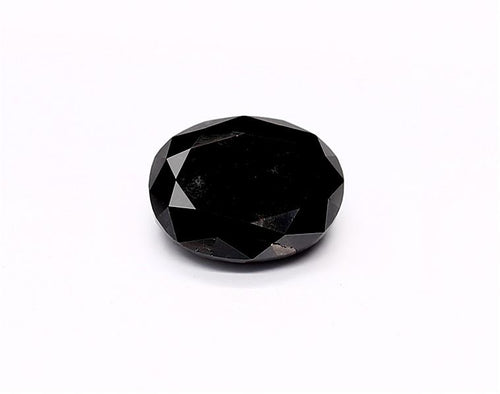 2.28 Carat Natural Black Oval Diamond GIA