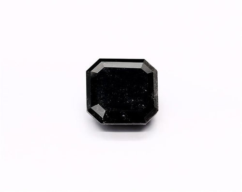 4.6 Carat Natural Black Sq emerald Diamond GIA