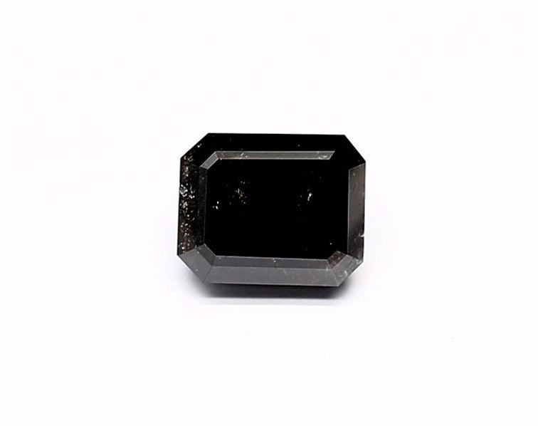 1.26 Carat Natural Black Emerald Diamond GIA