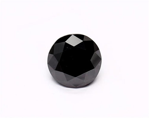 1.2 Carat Natural Black Round Diamond GIA