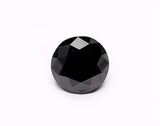1.2 Carat Natural Black Round Diamond GIA