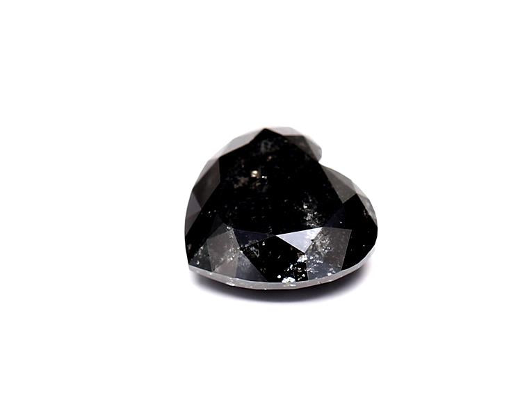 1.8 Carat Natural Black Heart Diamond GIA