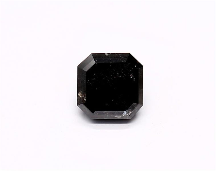 1.09 Carat Natural Black Emerald Diamond GIA