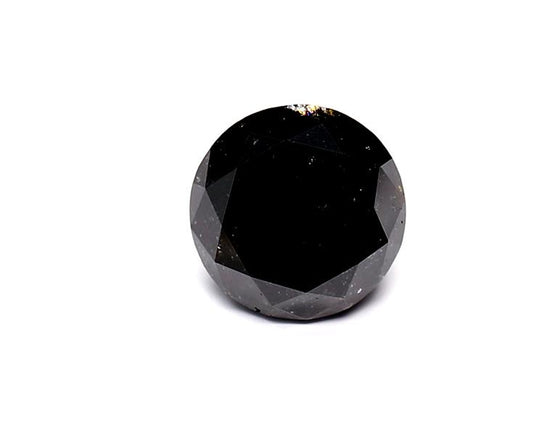 2.3 Carat Natural Black Round Diamond GIA