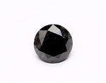 1.14 Carat Natural Black Round Diamond GIA