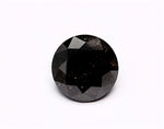 0.81 Carat Natural Black Round Diamond GIA