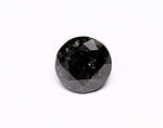 0.99 Carat Natural Black Round Diamond GIA