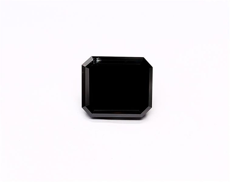 1.54 Carat Natural Black Emerald Diamond GIA