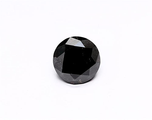 1.01 Carat Natural Black Round Diamond GIA