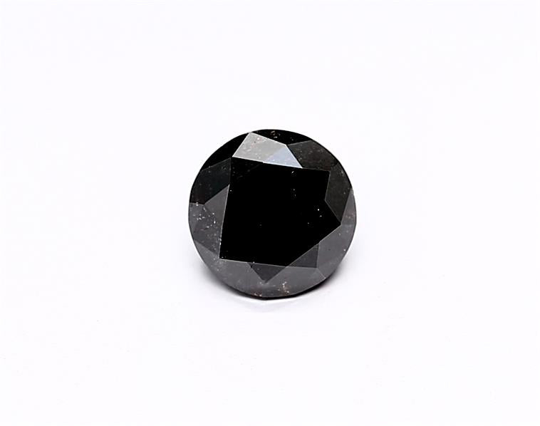 1.01 Carat Natural Black Round Diamond GIA