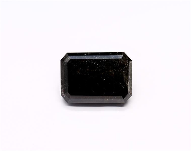 3.19 Carat Natural Black Emerald Diamond GIA