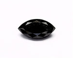 3.66 Carat Natural Black Marquise Diamond GIA