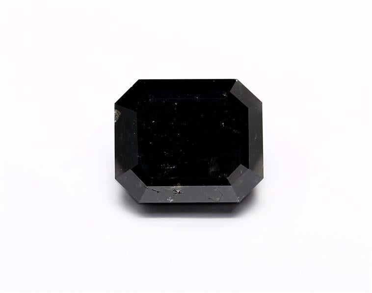 7.21 Carat Black Emerald Diamond