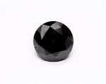 4.96 Carat Black Round Diamond
