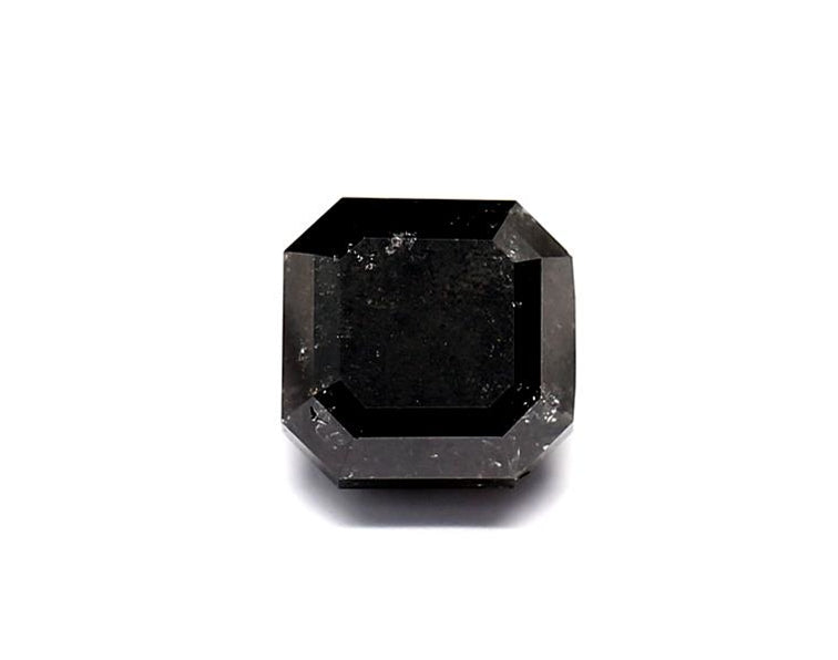 1.65 Carat Natural Black Emerald Diamond GIA