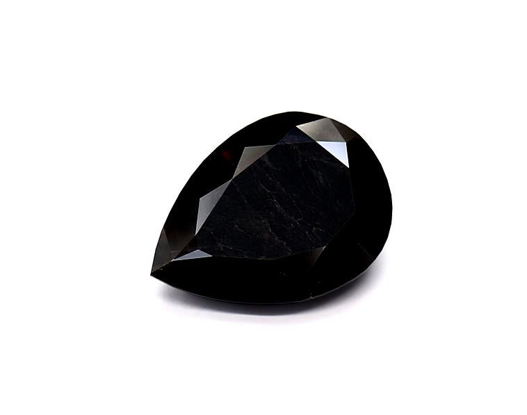 2.19 Carat Natural Black Pear Diamond GIA