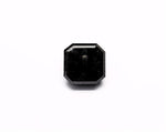 2.15 Carat Natural Black Sq emerald Diamond GIA