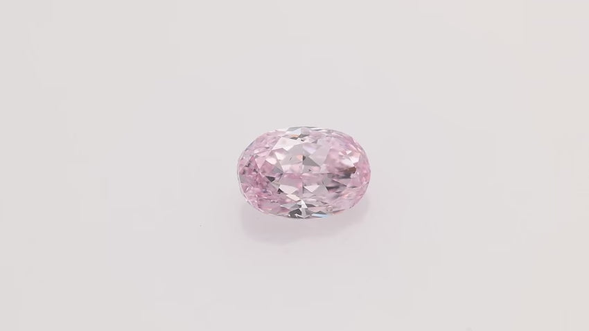 0.56 Carat Fancy Purplish Pink Oval Diamond VS2 GIA | LEIBISH