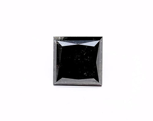 1.26 Carat Natural Black Princess Diamond GIA