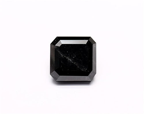 1.41 Carat Natural Black Emerald Diamond GIA