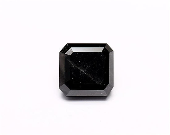 1.41 Carat Natural Black Emerald Diamond GIA