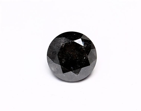 0.29 Carat Natural Black Round Diamond GIA