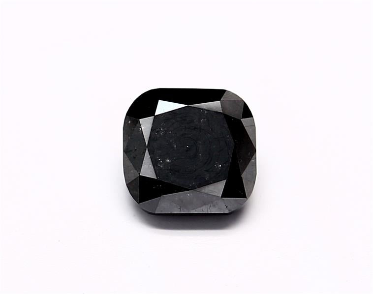 0.7 Carat Natural Black Cushion Diamond GIA