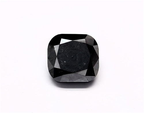0.7 Carat Natural Black Cushion Diamond GIA