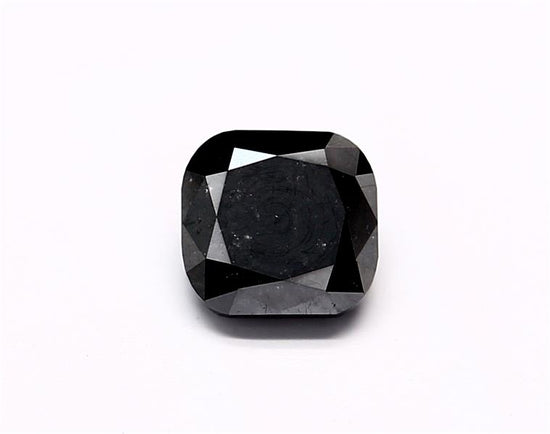 0.7 Carat Natural Black Cushion Diamond GIA