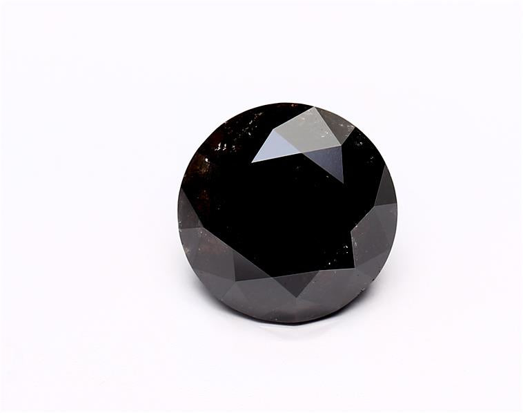 3.13 Carat Black Round Diamond