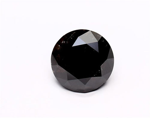 3.13 Carat Black Round Diamond