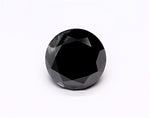 0.48 Carat Natural Black Round Diamond GIA