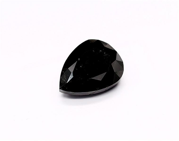 2.08 Carat Natural Black Pear Diamond GIA