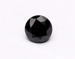 1.41 Carat Natural Black Round Diamond GIA