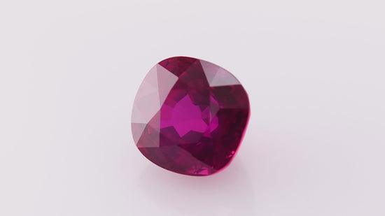 3.49 Carat Red MOZAMBIQUE Cushion Ruby AGL Non Heated