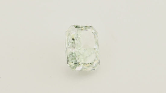 0.32 Carat Fancy Light Green Radiant Diamond VS1 GIA