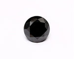 1.25 Carat Natural Black Round Diamond GIA